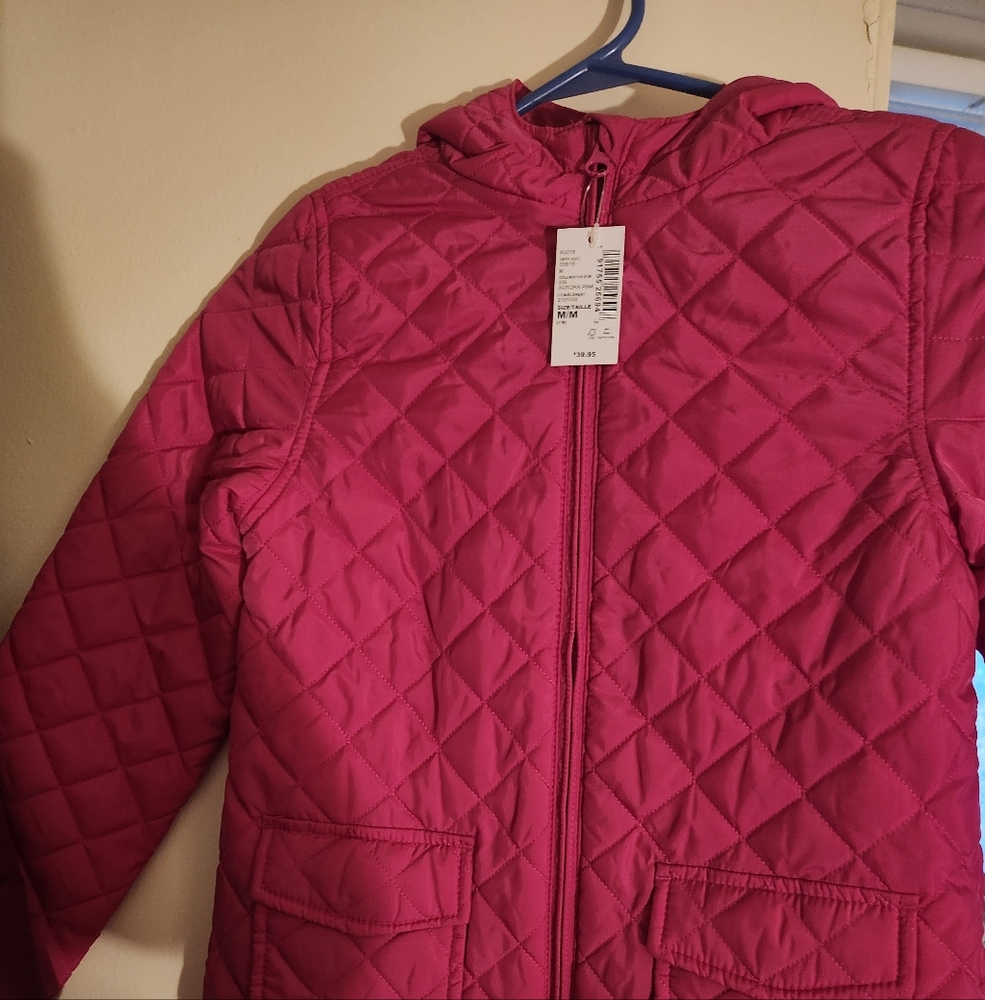 Kids Pink Quilted Jacket